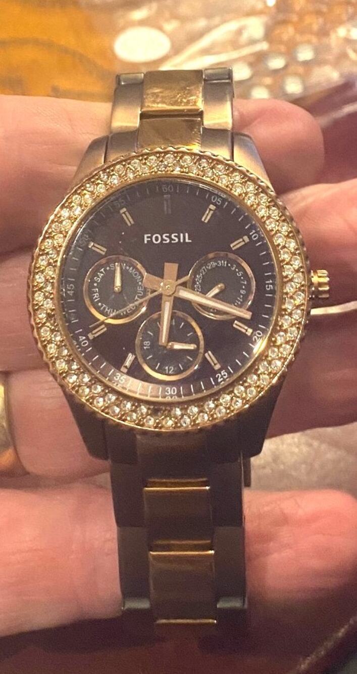 Women's 37mm Bronze and Brown Tone Fossil Watch ES2955, WR 50M